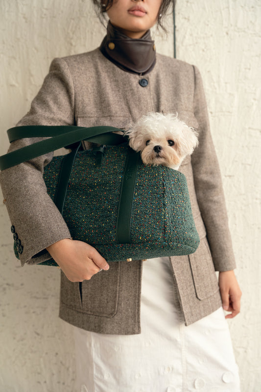 Mini Tweed Pet Tote Bag Carrier